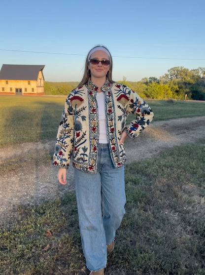 Ivory Heritage Embroidered Jacket