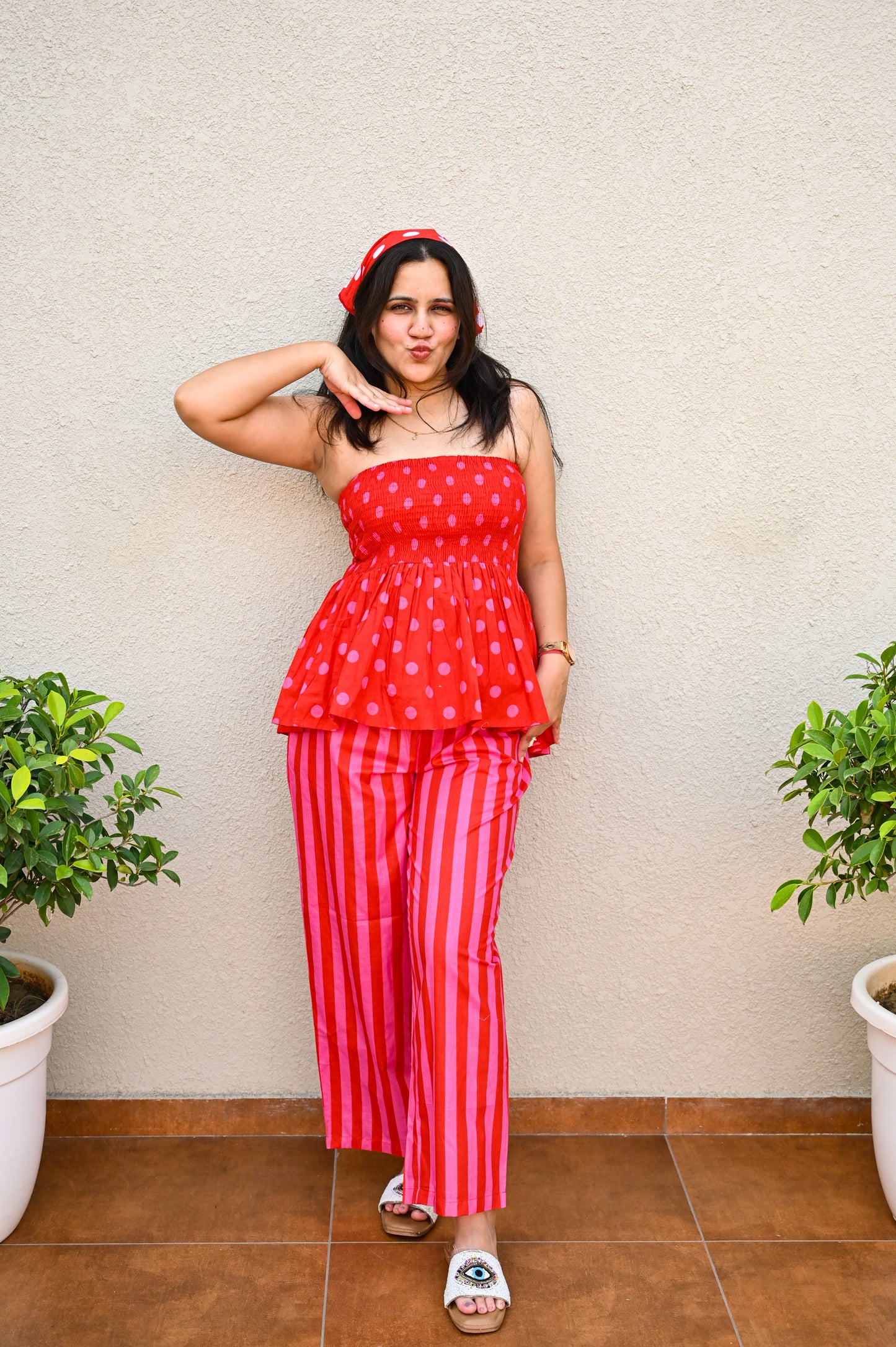 Red Polka Dot Co-ord Set