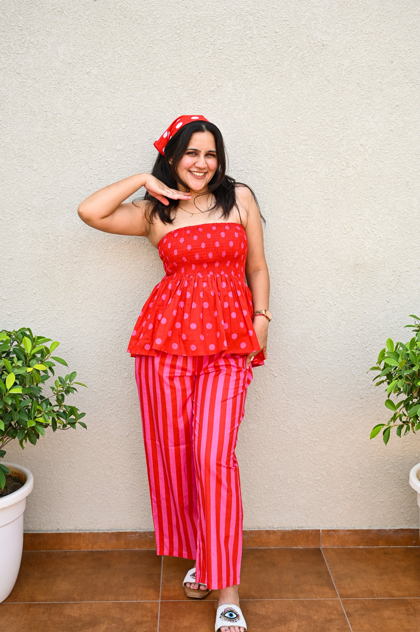 Red Polka Dot Co-ord Set
