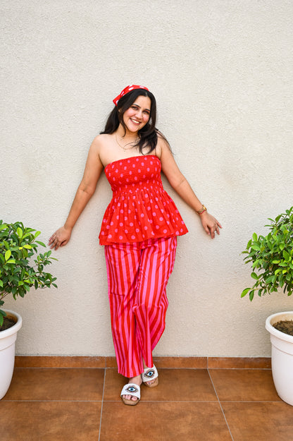 Red Polka Dot Co-ord Set