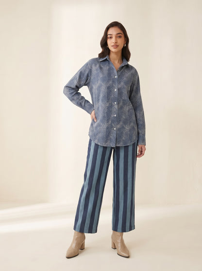 Midnight Blue Cotton Co-ord Set