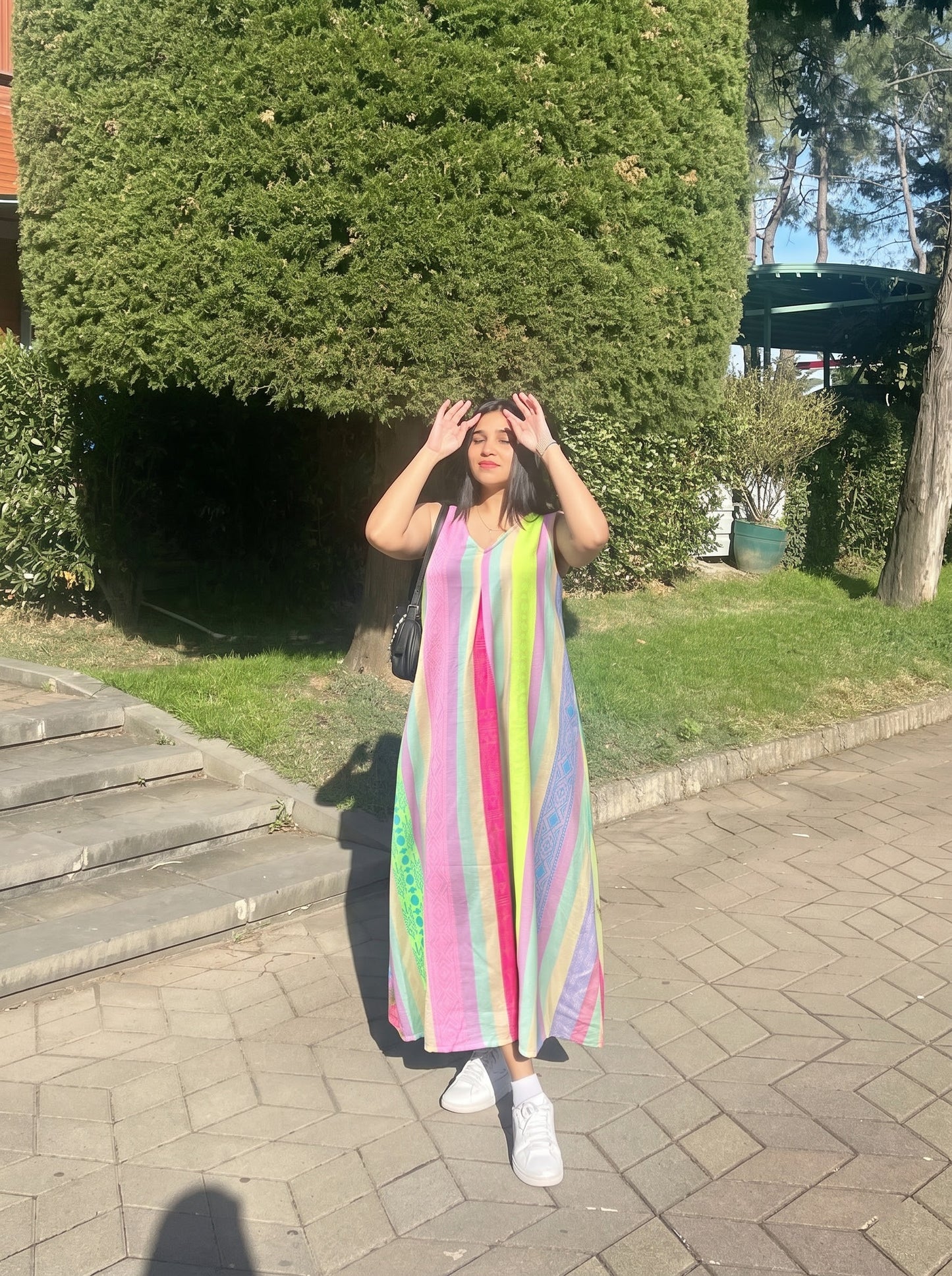 Candy Stripe Breeze Dress