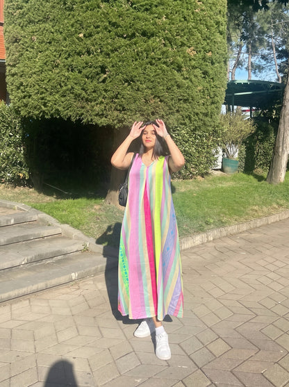 Candy Stripe Breeze Dress