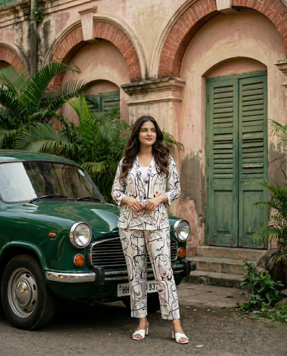 Abstract Muse Art Print Coord Set