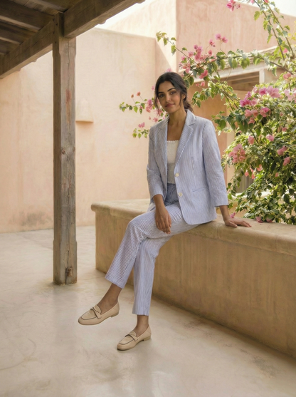 Skyline Stripe Elegance Three Piece Set