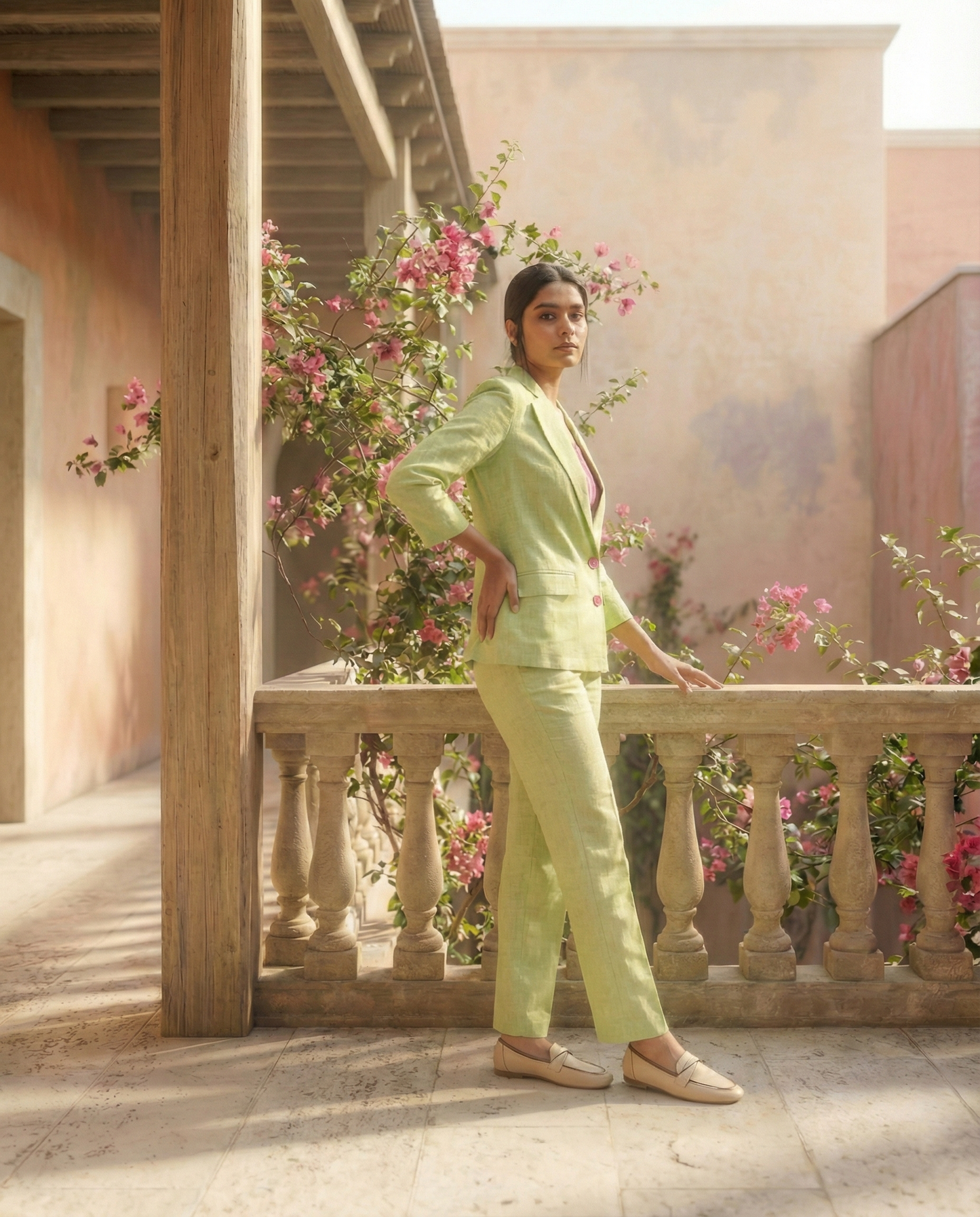 Verdant Vogue Three Piece Set