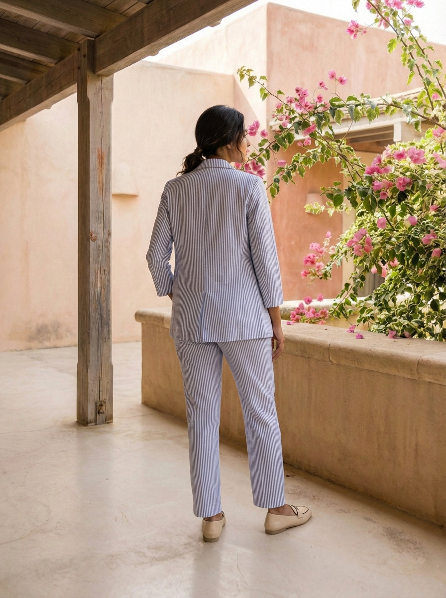 Skyline Stripe Elegance Three Piece Set