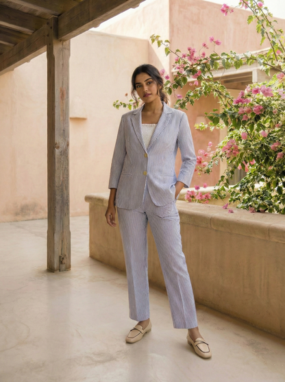 Skyline Stripe Elegance Three Piece Set