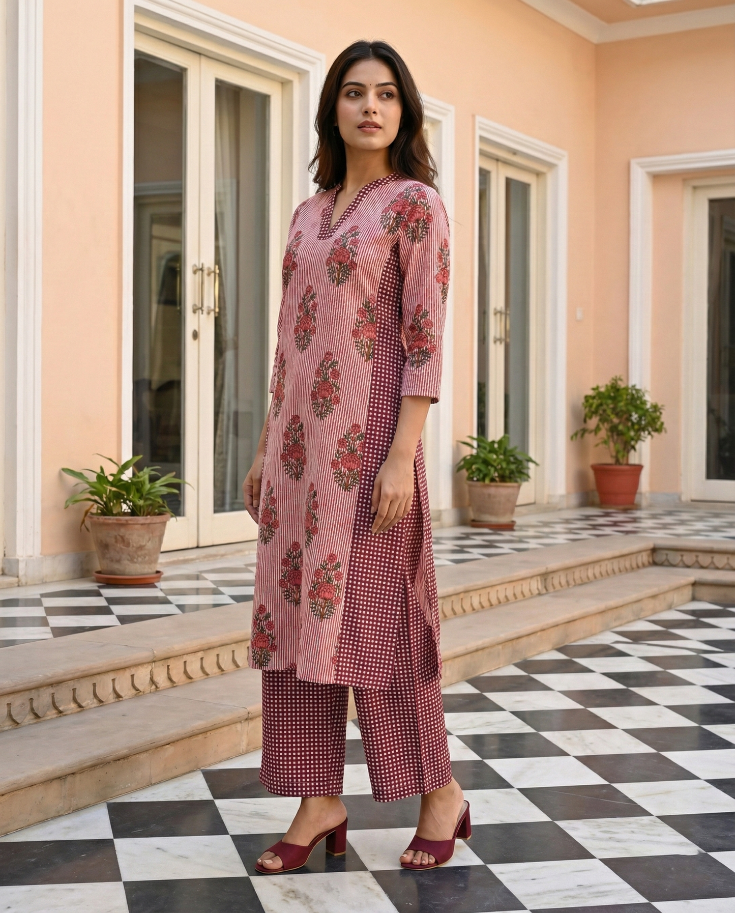 Designer Floral Printed Co-ord Set