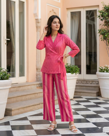 Vibrant Striped Co-Ord Set