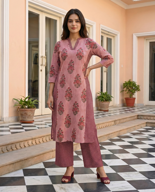 Designer Floral Printed Co-ord Set