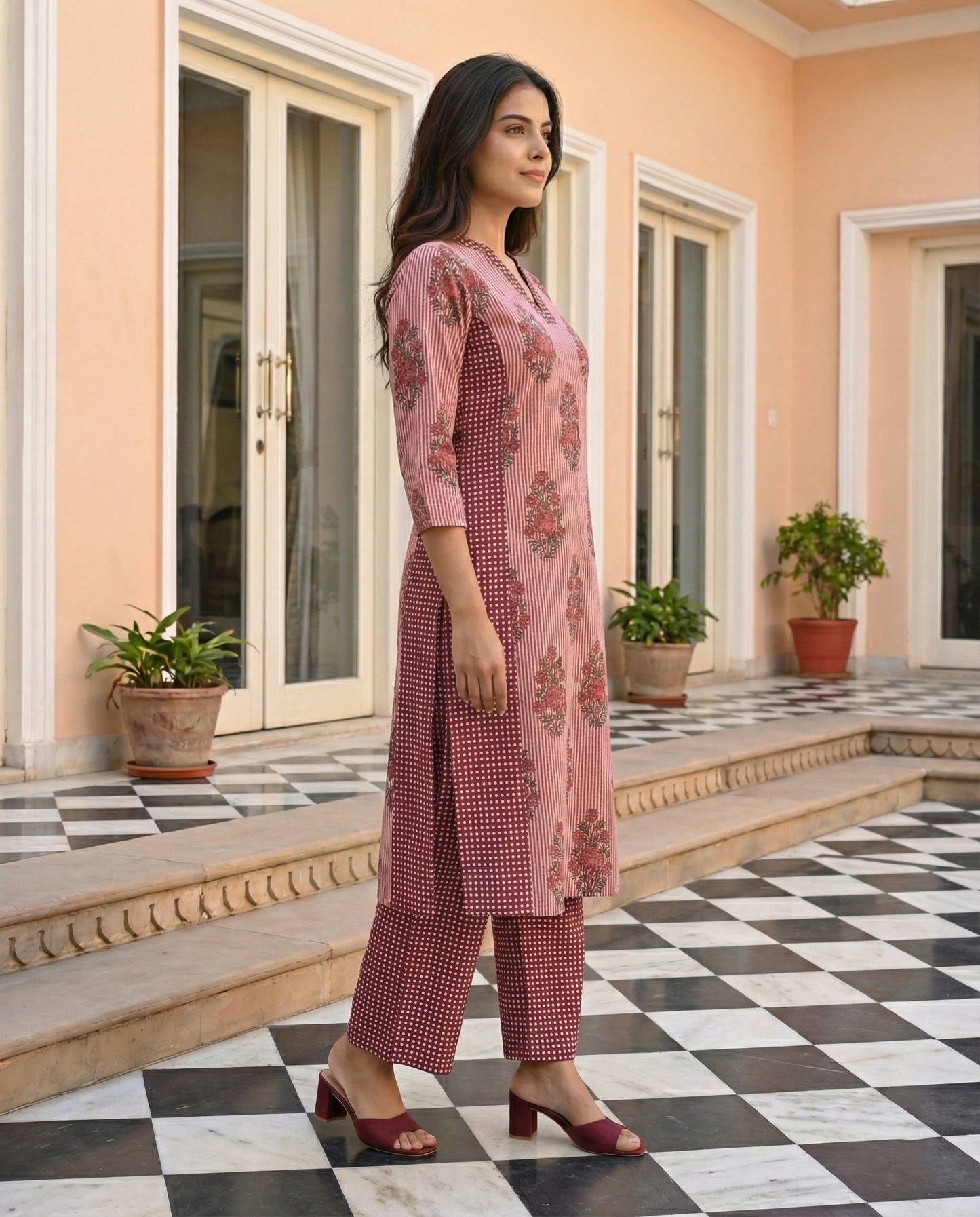 Designer Floral Printed Co-ord Set