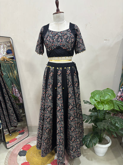 Raagini Ajrakh Lehenga Set