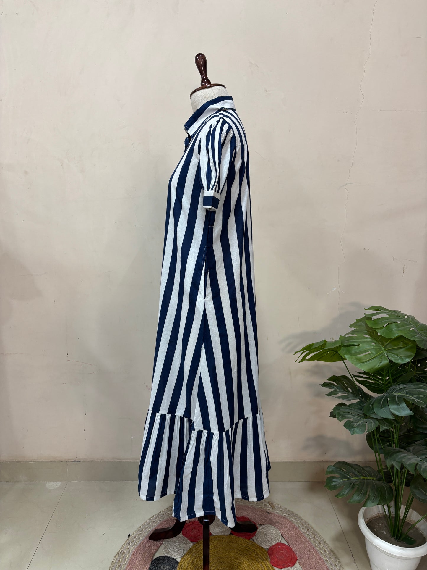 Blue White Stripe Dress
