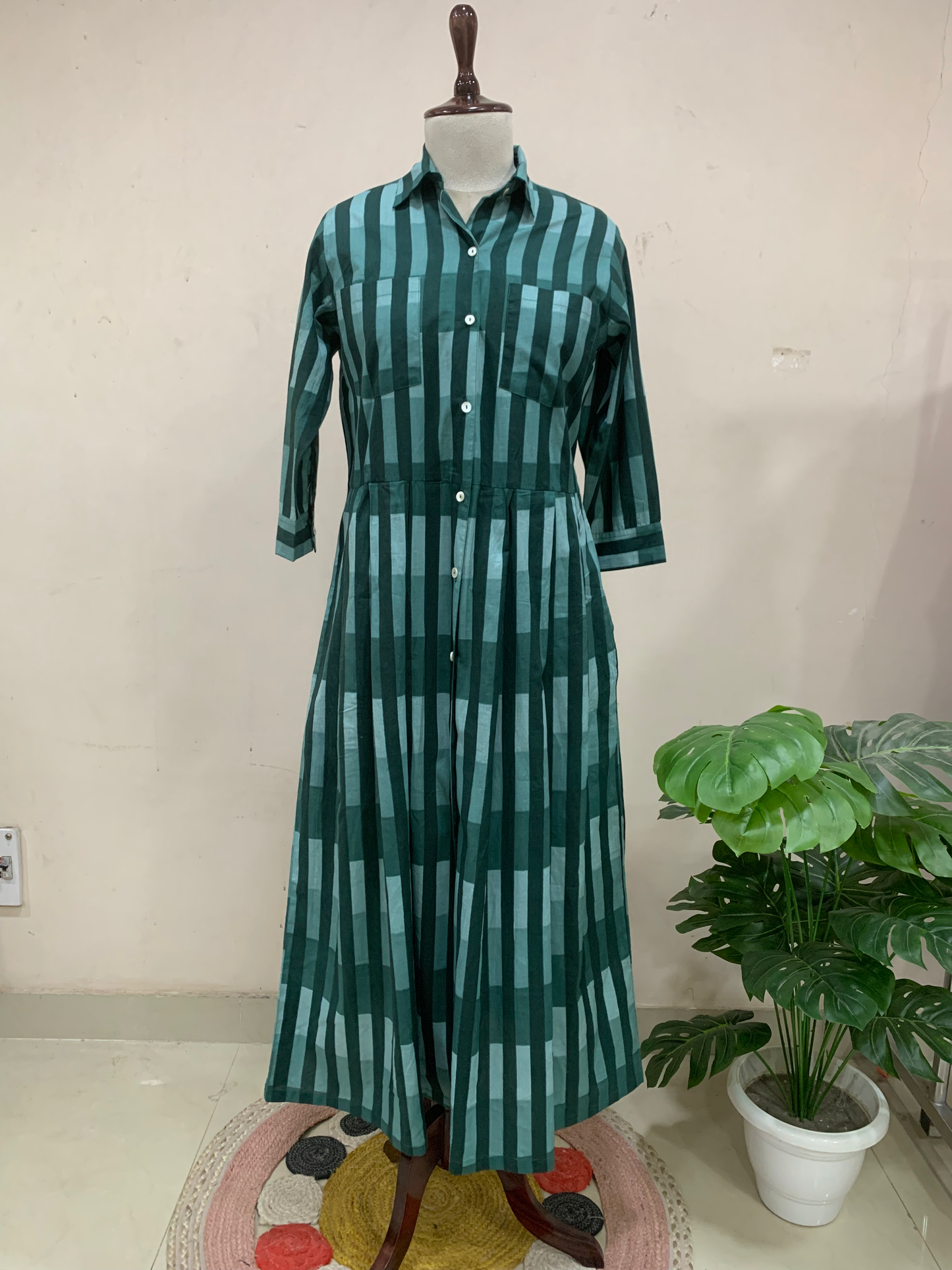 Serene Stripe Statement Dress