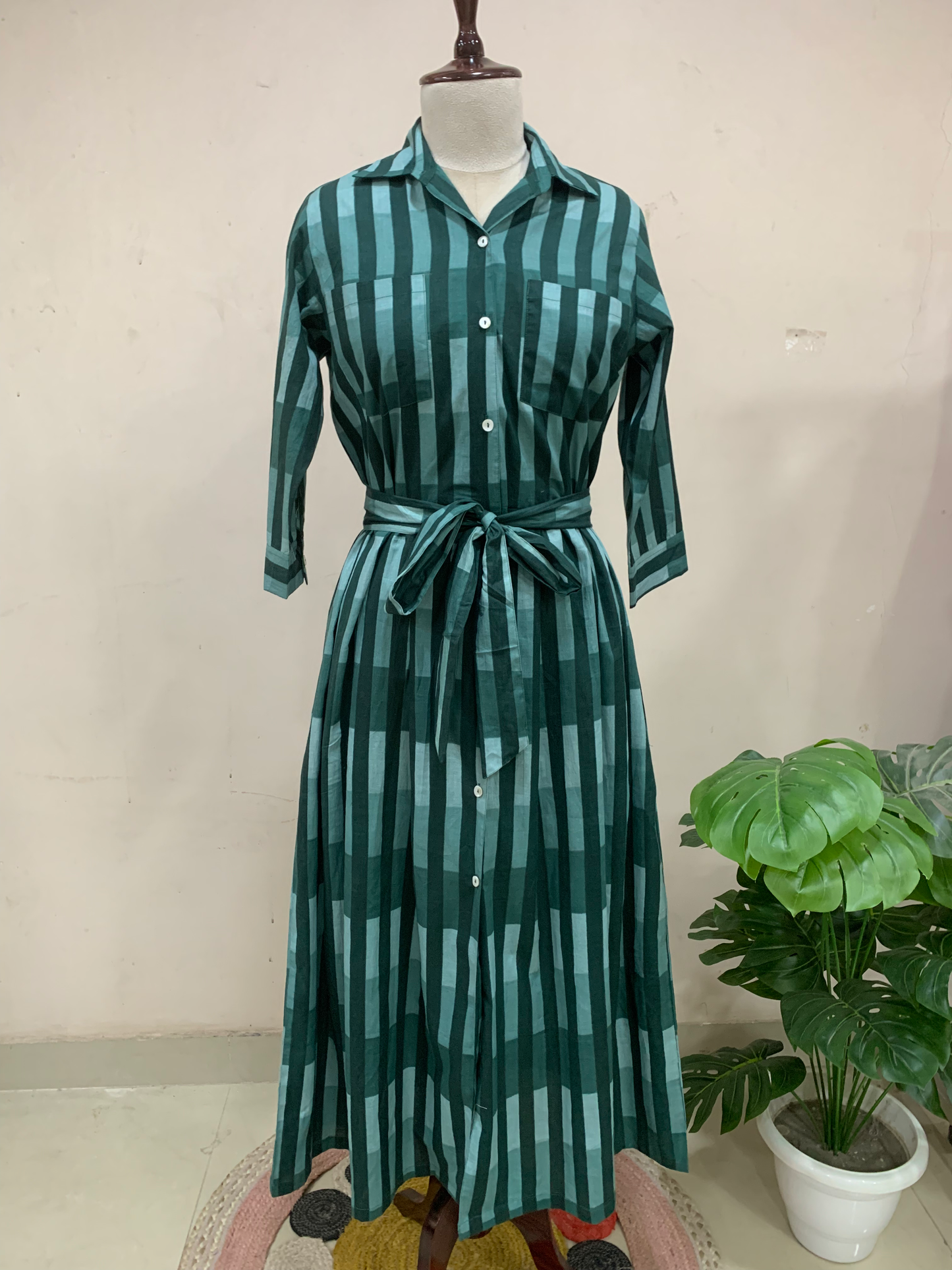 Serene Stripe Statement Dress