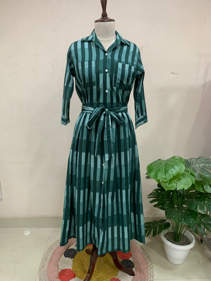 Serene Stripe Statement Dress