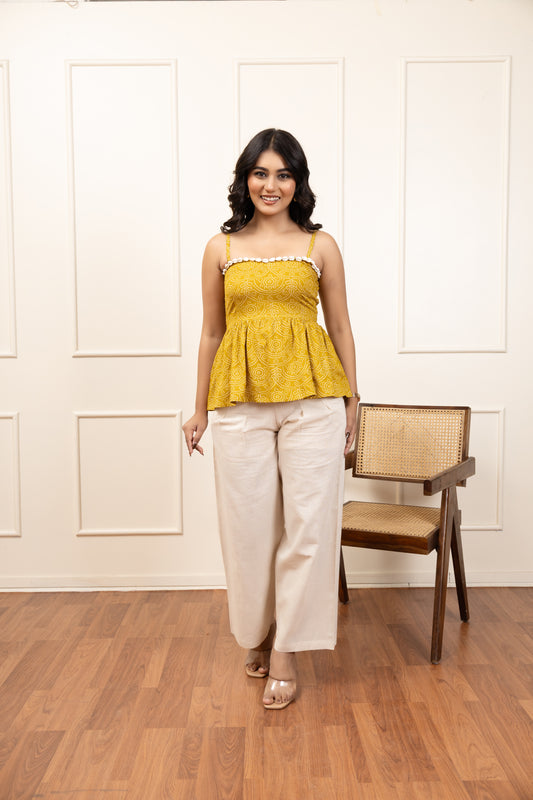 Golden Glow Top & Pant Set