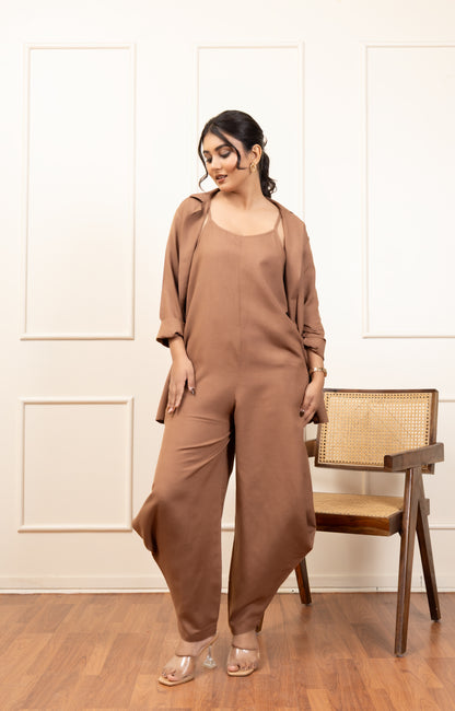 Mocha Luxe Jumpsuit