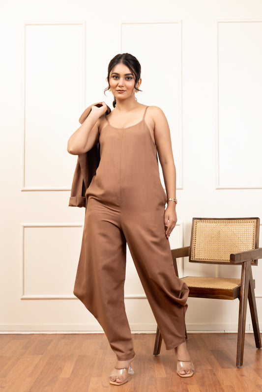 Mocha Luxe Jumpsuit