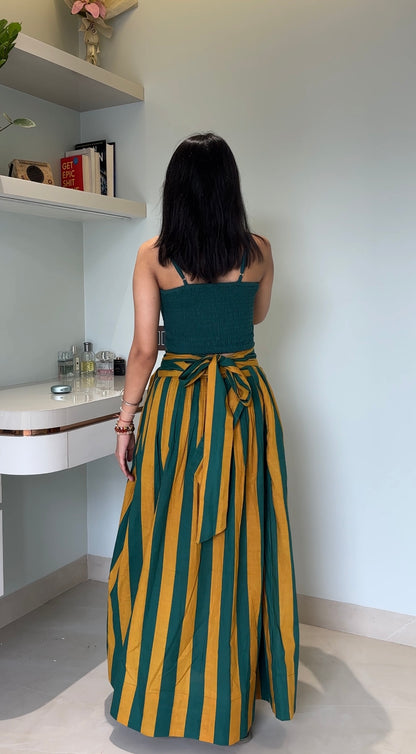 Emerald Sunshine Striped Set