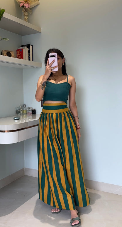 Emerald Sunshine Striped Set