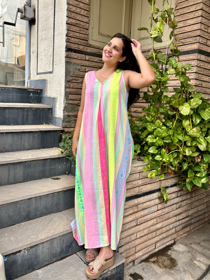Candy Stripe Breeze Dress
