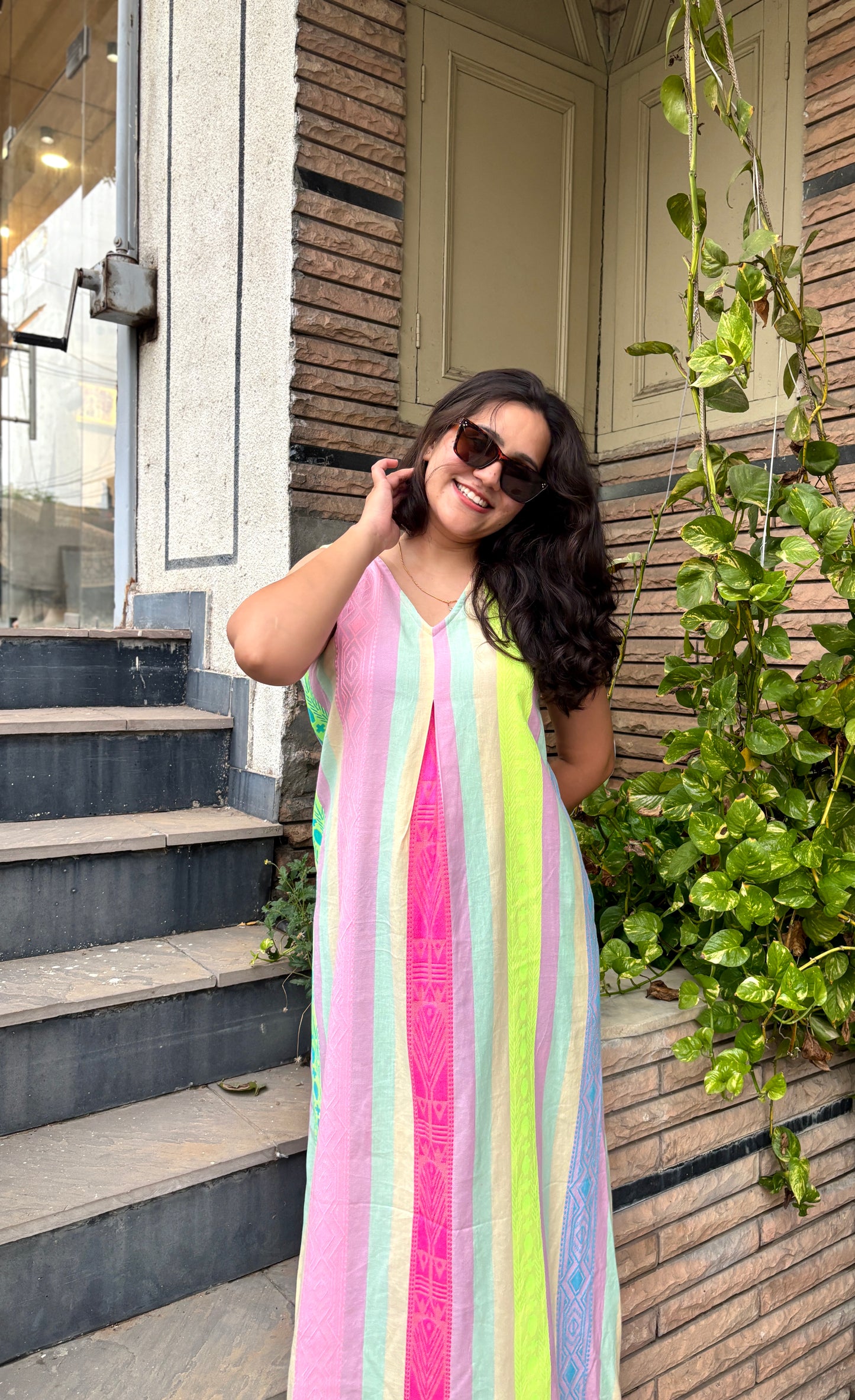 Candy Stripe Breeze Dress