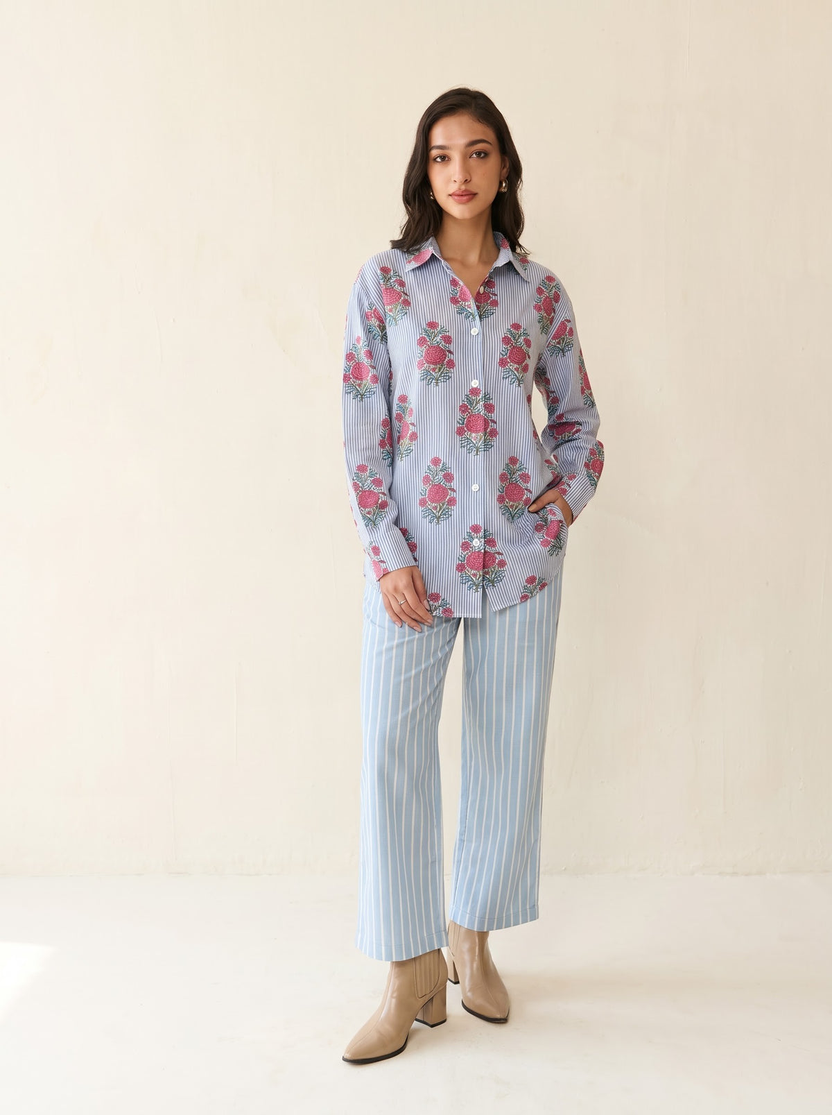 Rosé Bloom Cotton Co-ord Set