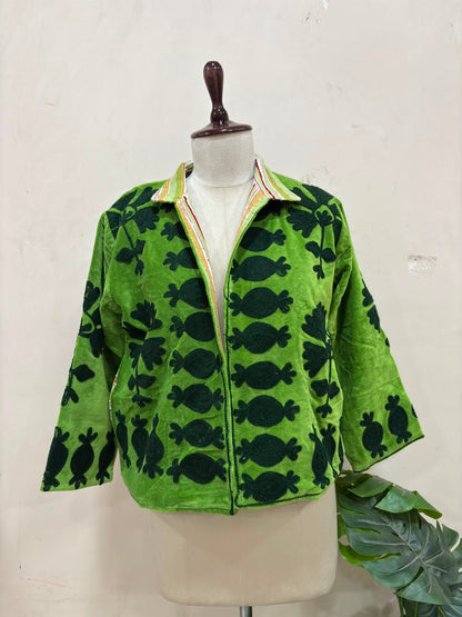 Emerald Heritage Embroidered Jacket