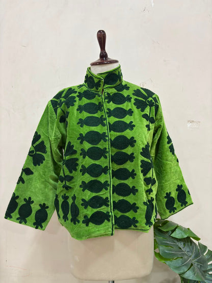 Emerald Heritage Embroidered Jacket