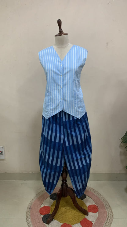 Coastal Stripe Balloon Pant Set