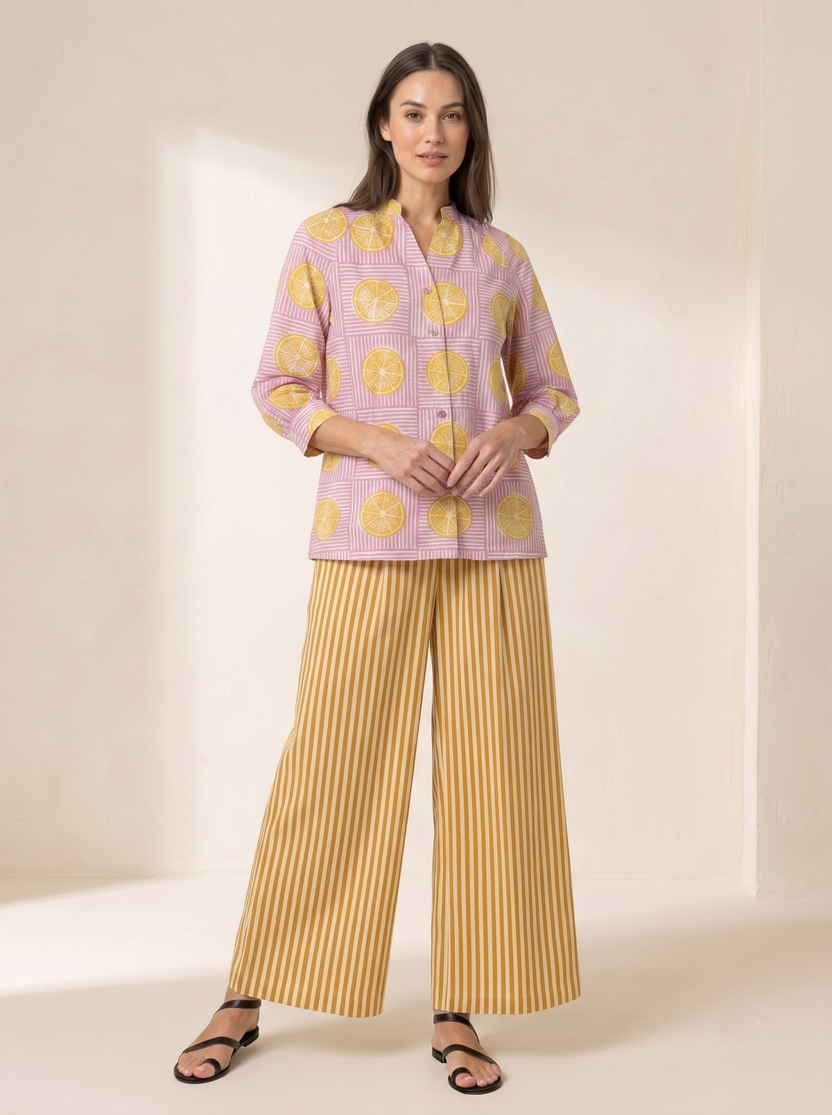 Lemonade Bloom Cotton Co-ord Set