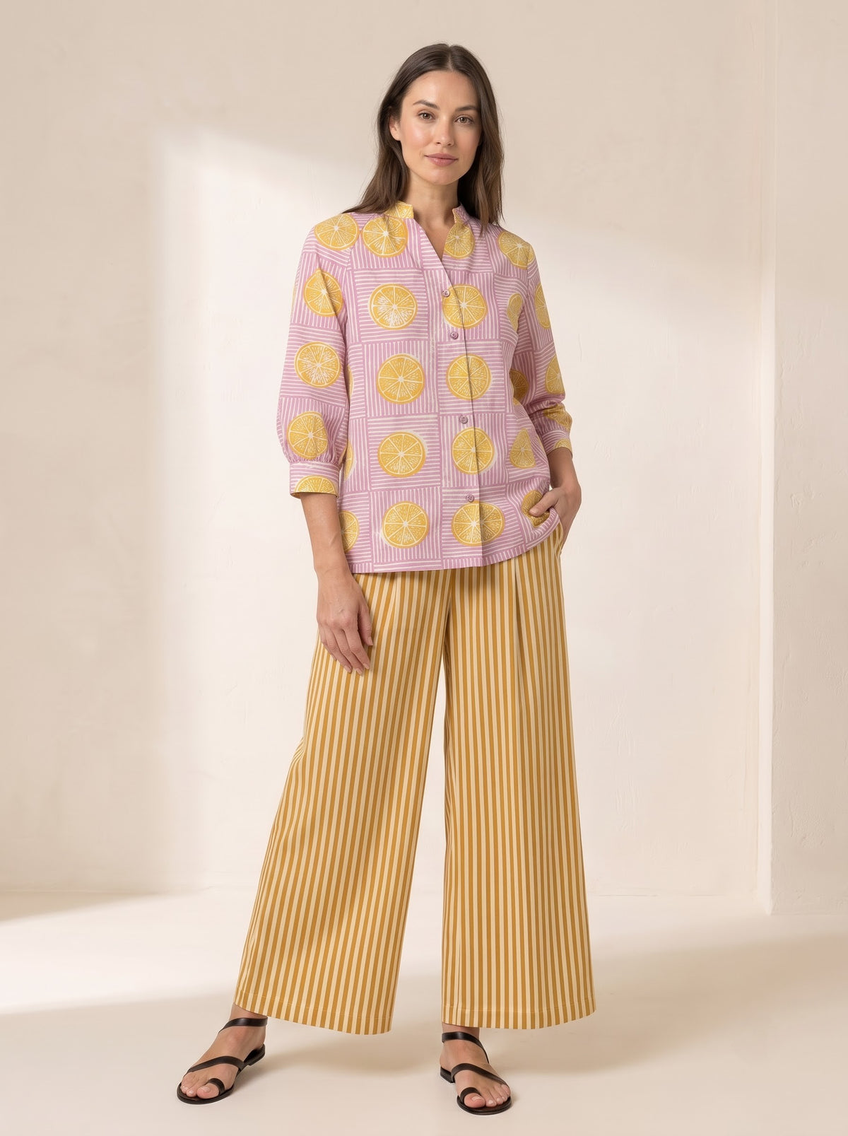 Lemonade Bloom Cotton Co-ord Set