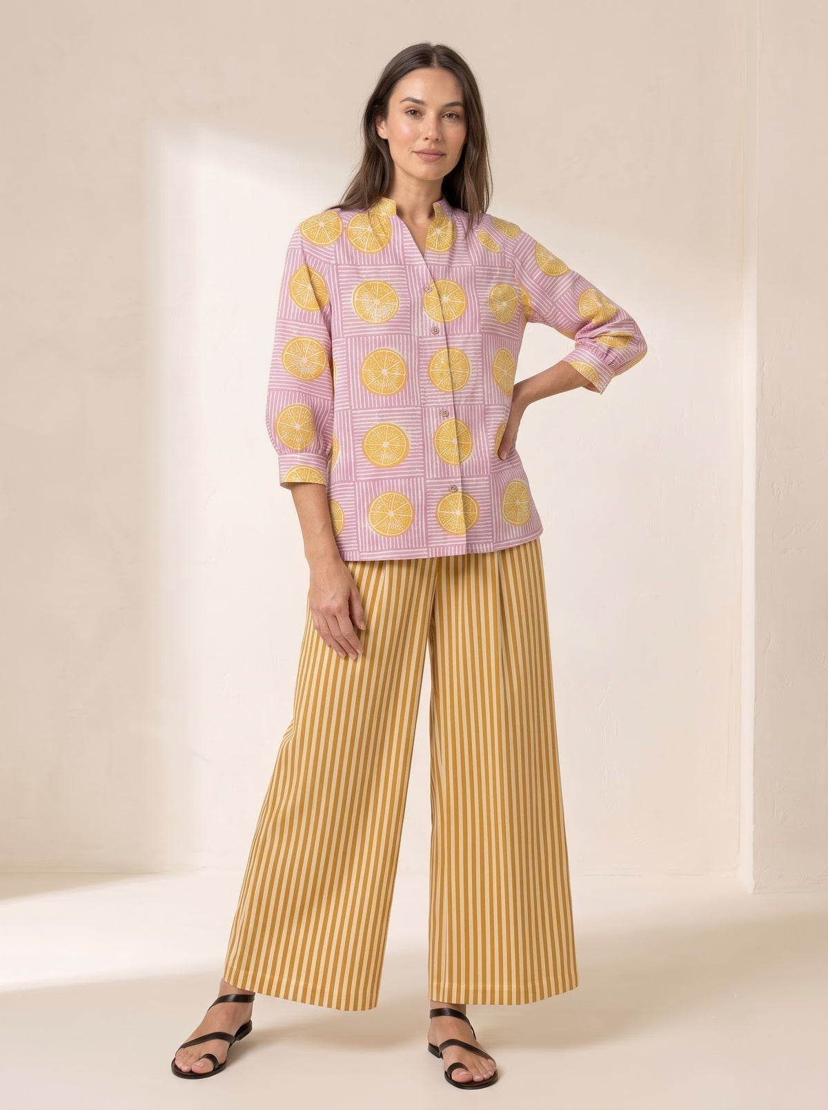 Lemonade Bloom Cotton Co-ord Set