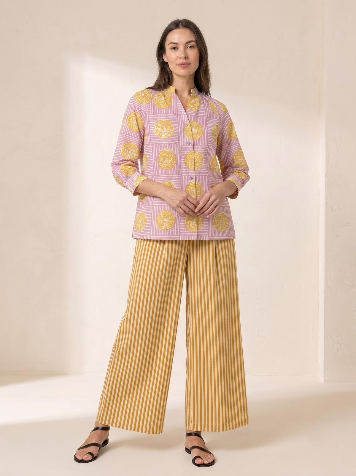 Lemonade Bloom Cotton Co-ord Set