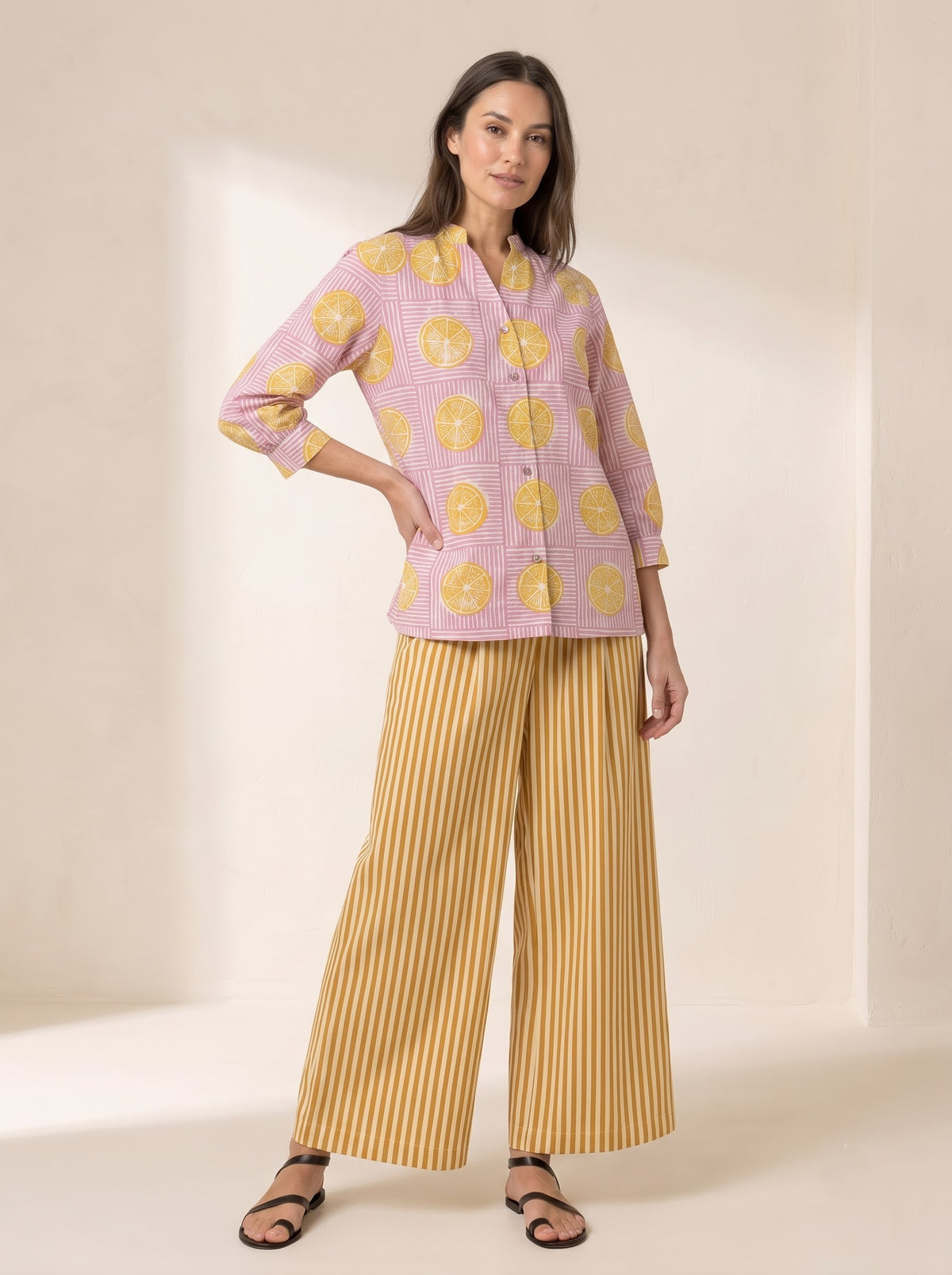 Lemonade Bloom Cotton Co-ord Set