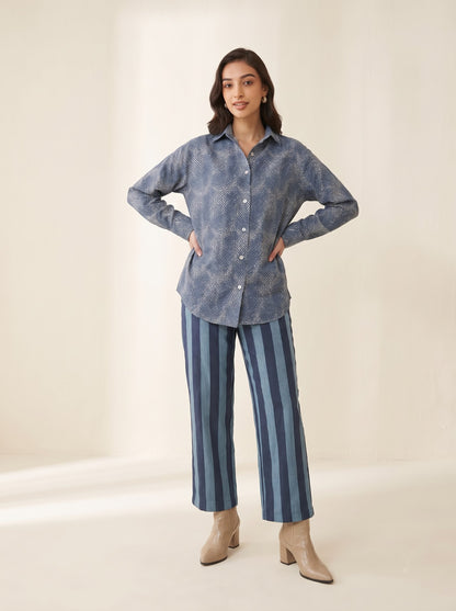 Midnight Blue Cotton Co-ord Set
