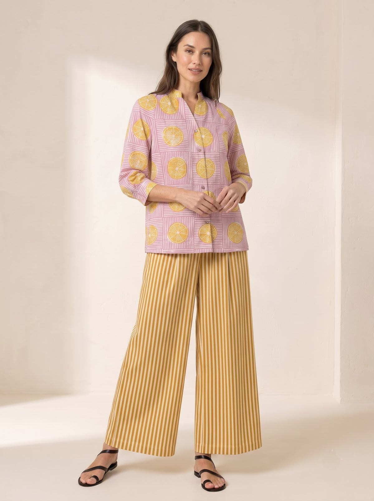 Lemonade Bloom Cotton Co-ord Set