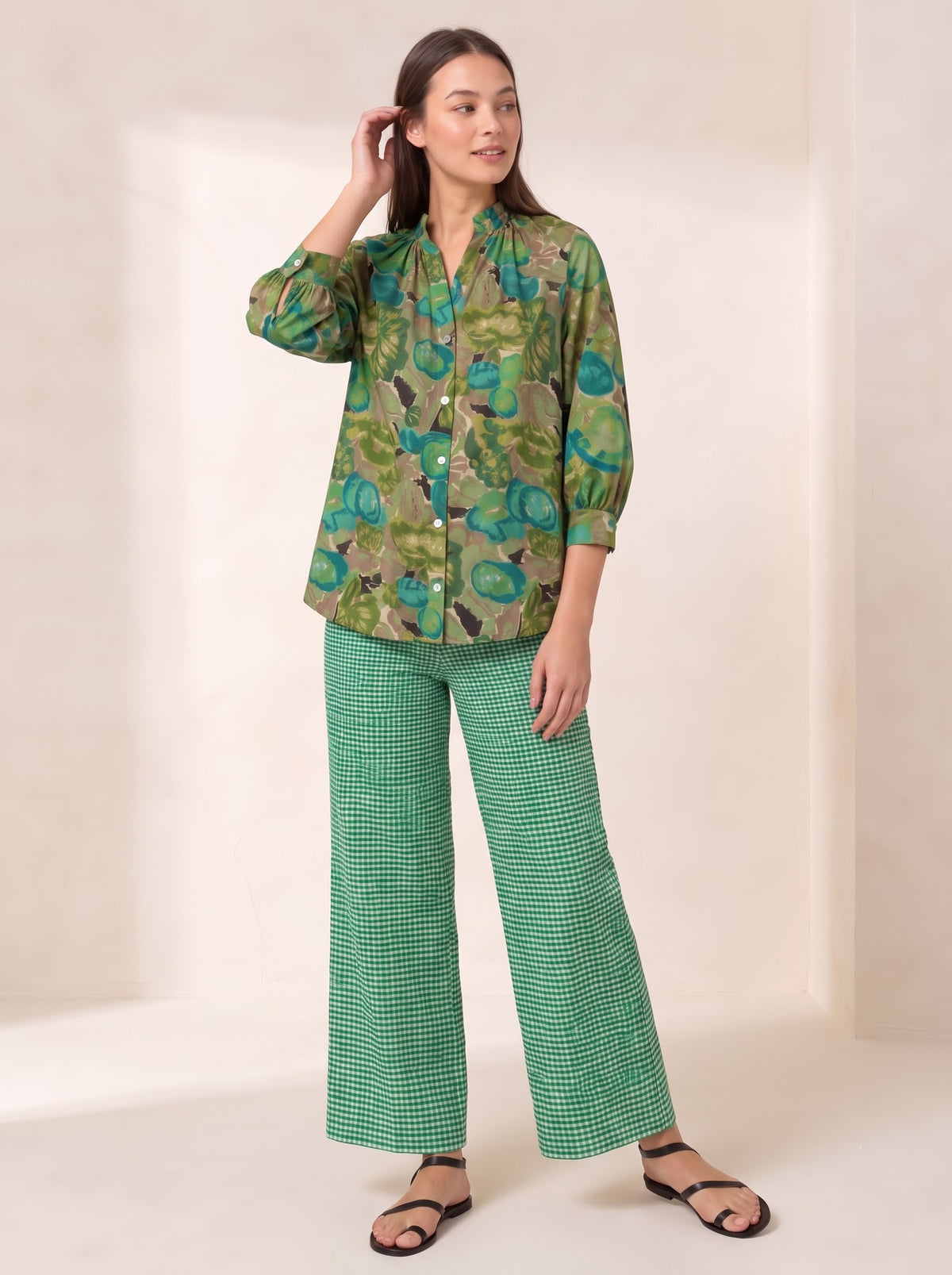 Emerald Tropic Cotton Co-ord Set