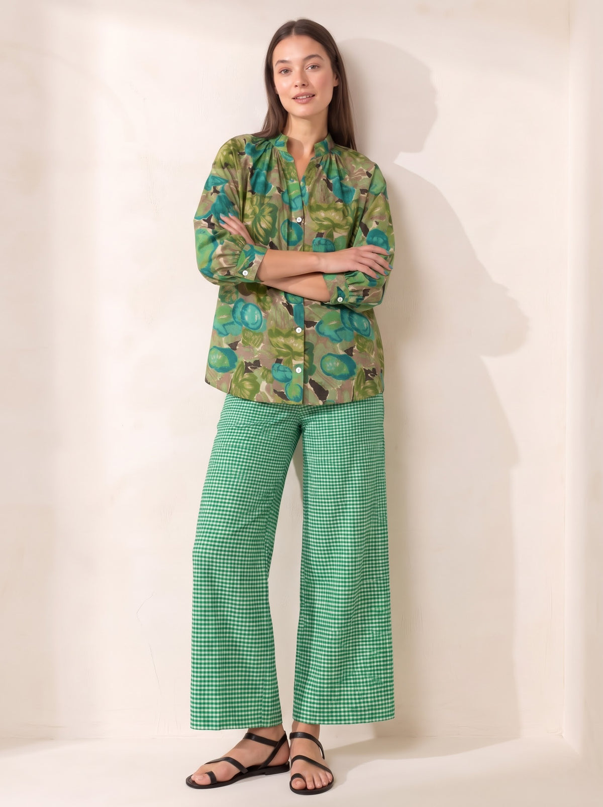 Emerald Tropic Cotton Co-ord Set