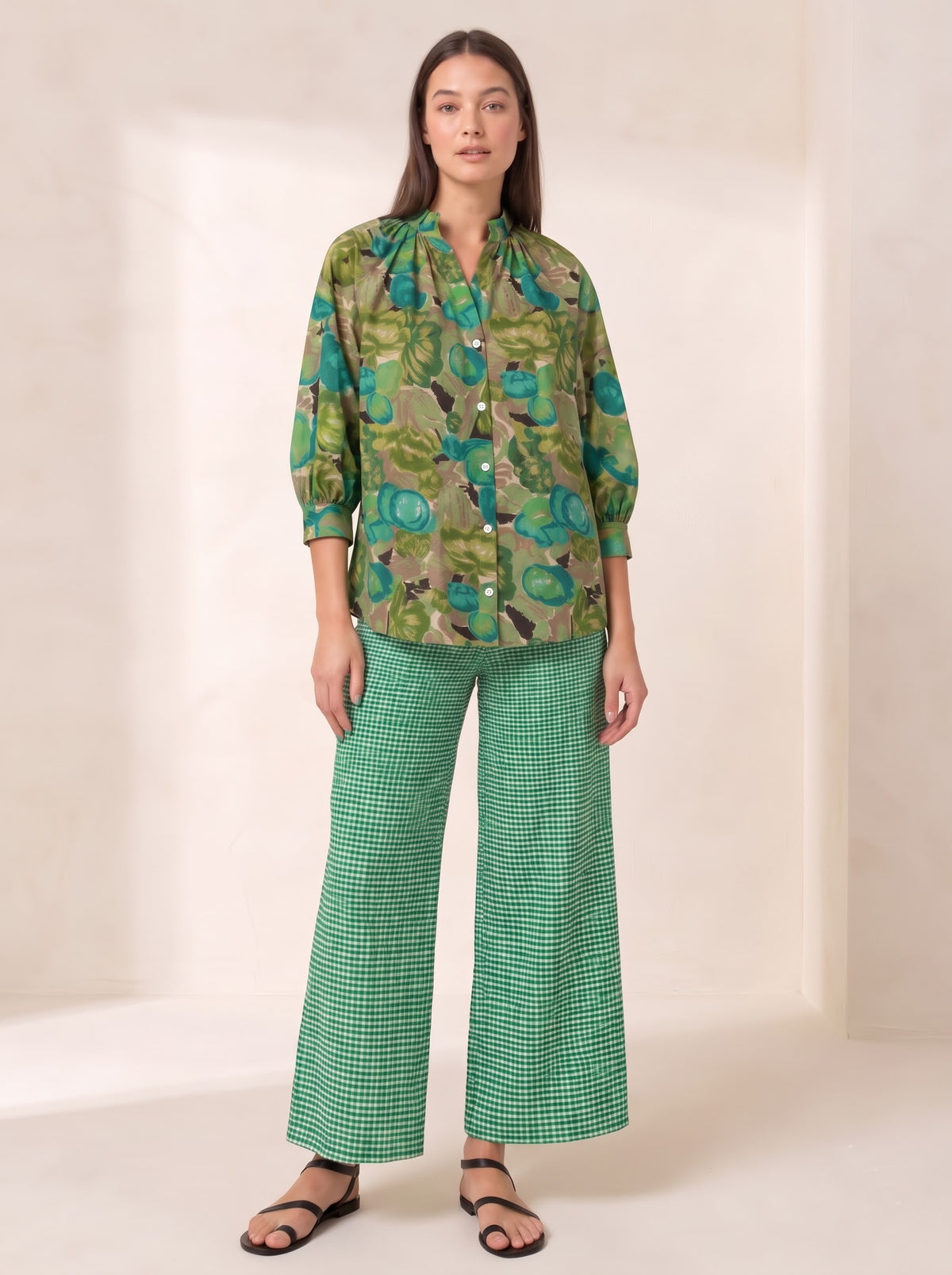 Emerald Tropic Cotton Co-ord Set
